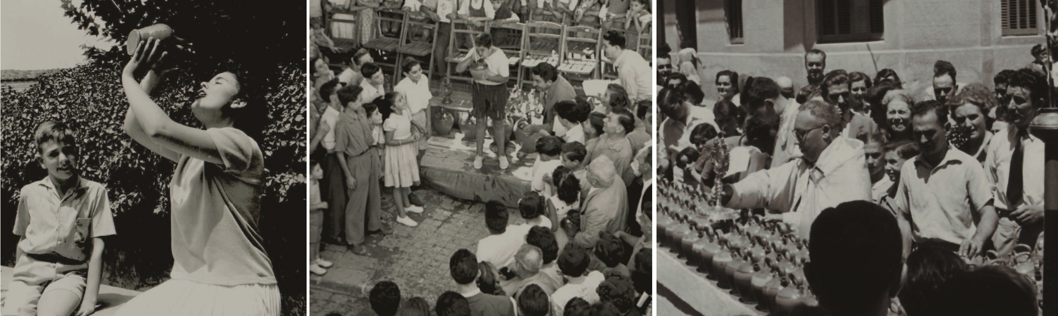 Collage de fotografies històriques de la festa